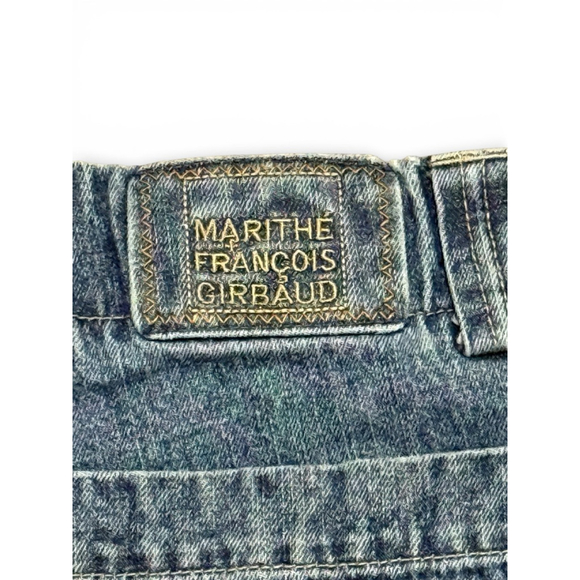 Vtg 90s Marithe + Francois Girbaud Denim Cargo Shorts Mens Sz 36 Acid Wash MFG - Picture 8 of 11
